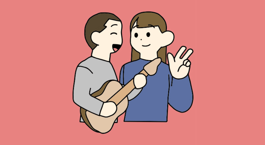 夫婦コース 夫婦でギター演奏