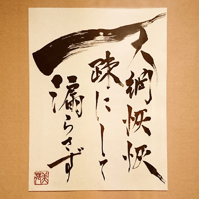 天網恢恢疎にして漏らさず